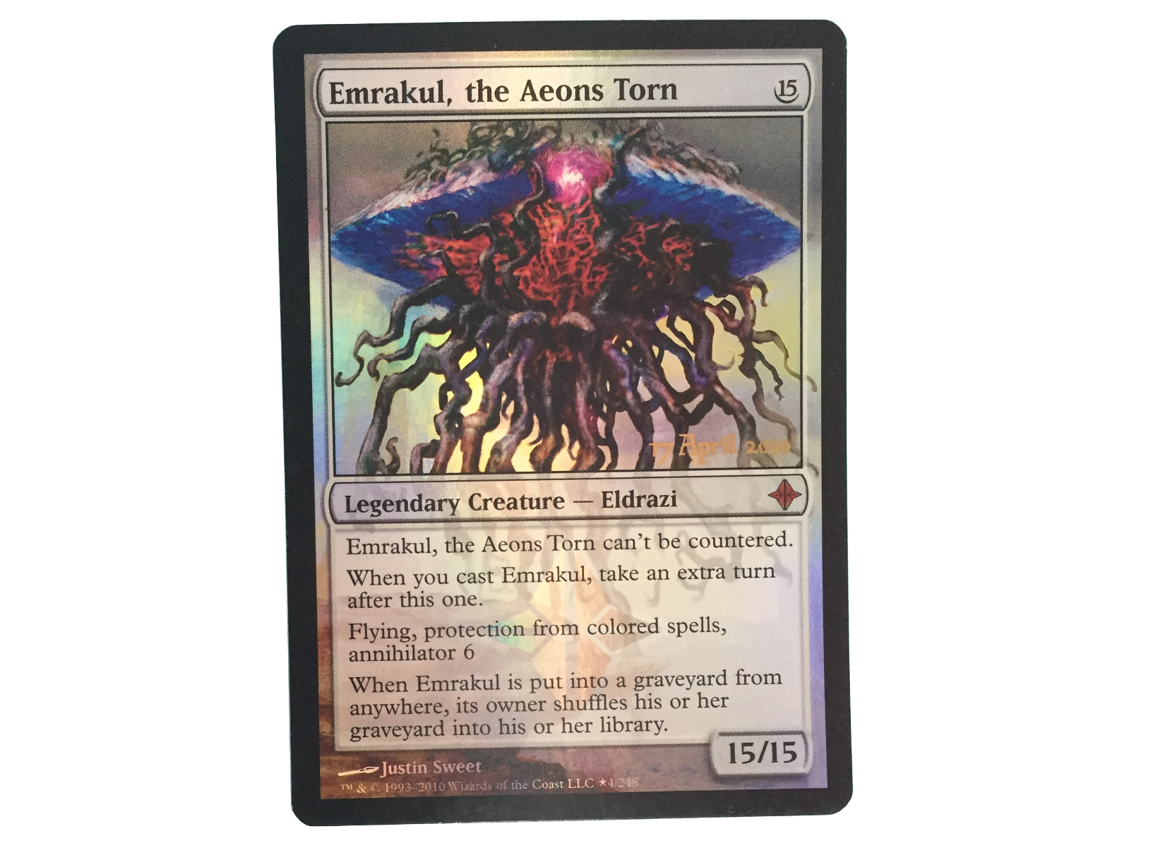 Emrakul, the Aeons Torn is an artifact from Daniel’s first-year affair with...